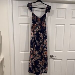 Altar’d State floral Navy Maxi Dress size M NWOT